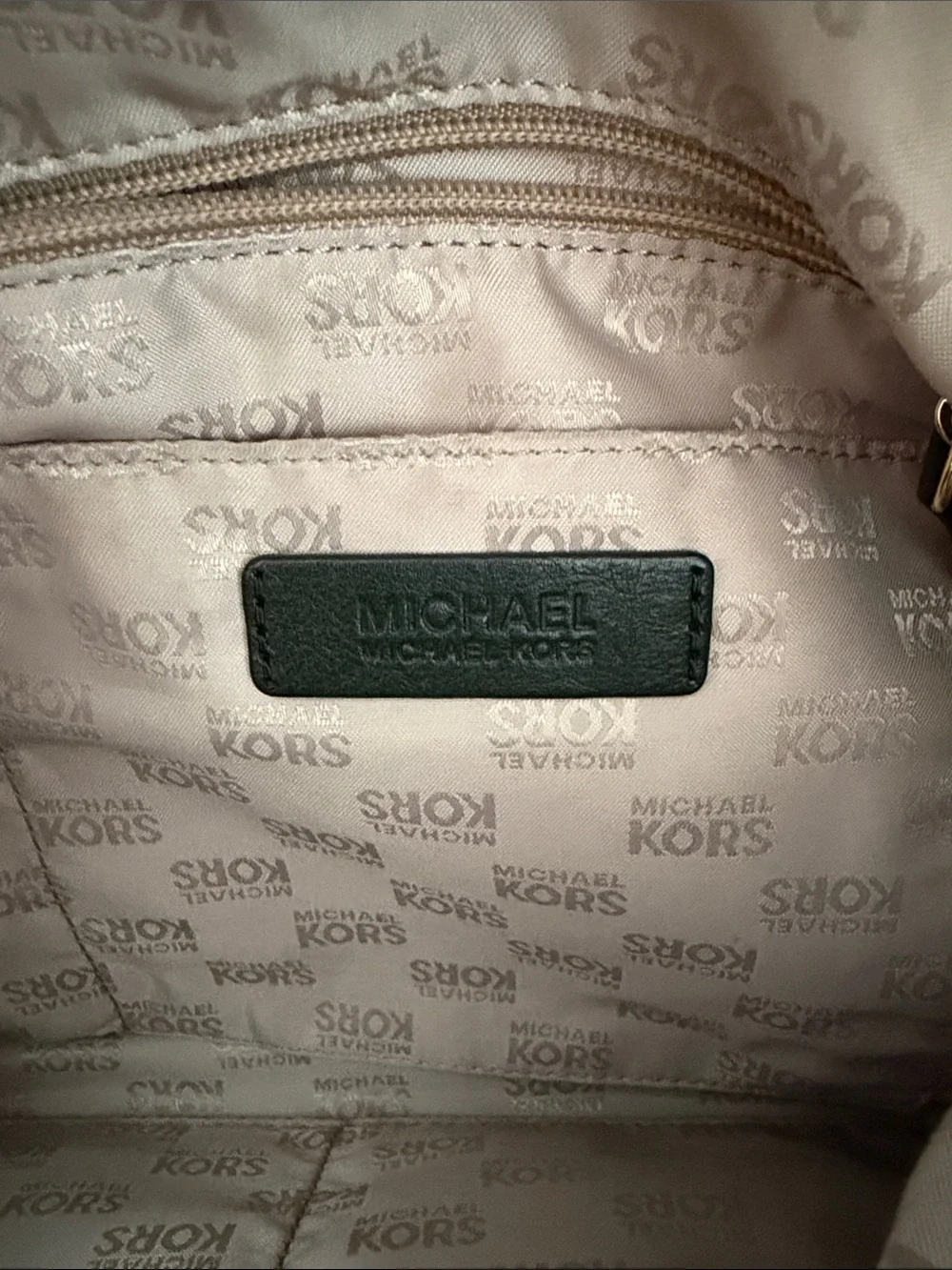 Michael Kors Forest Green Suede Hobo with Gold Hardware